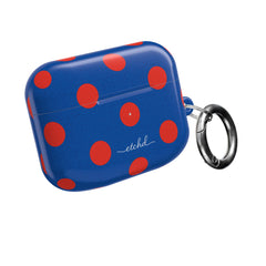 Poppy & Cobalt Polka Dot AirPod Case by etchd, view 8