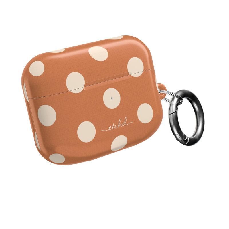 Cream & Terracotta Polka Dot AirPod Case by etchd, view 8