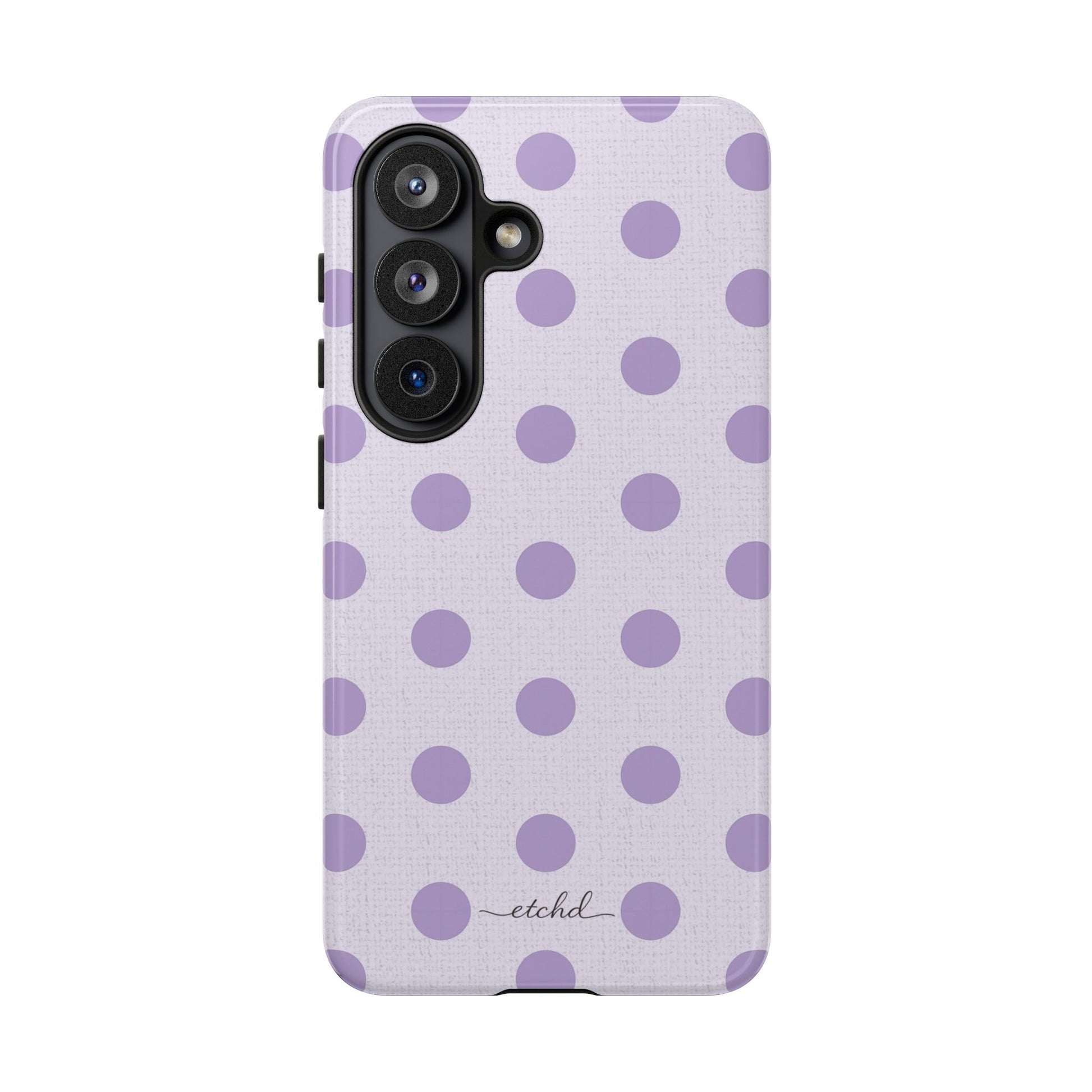 Lilac & Cream Polka Dot Phone Case by etchd, view 61