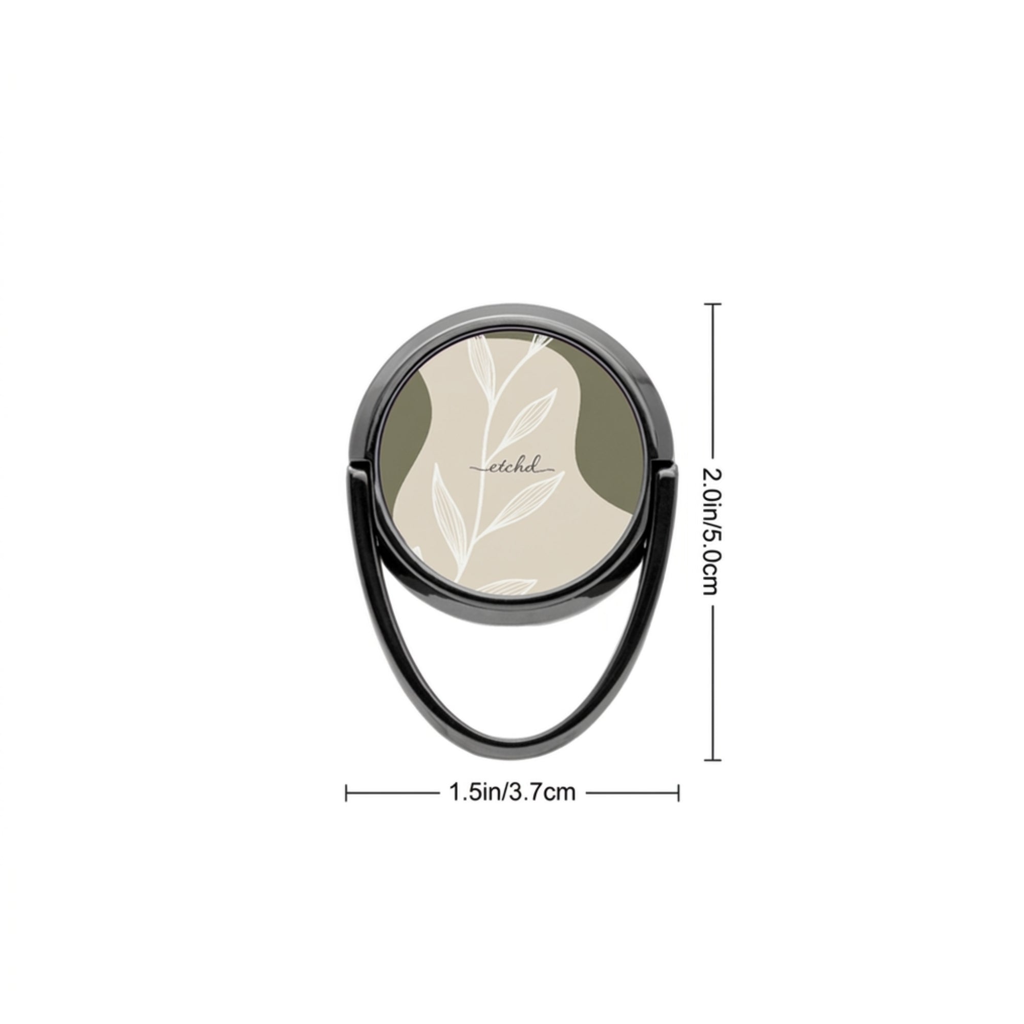 Olive Leaf Phone Ring Holder by etchd, view 3