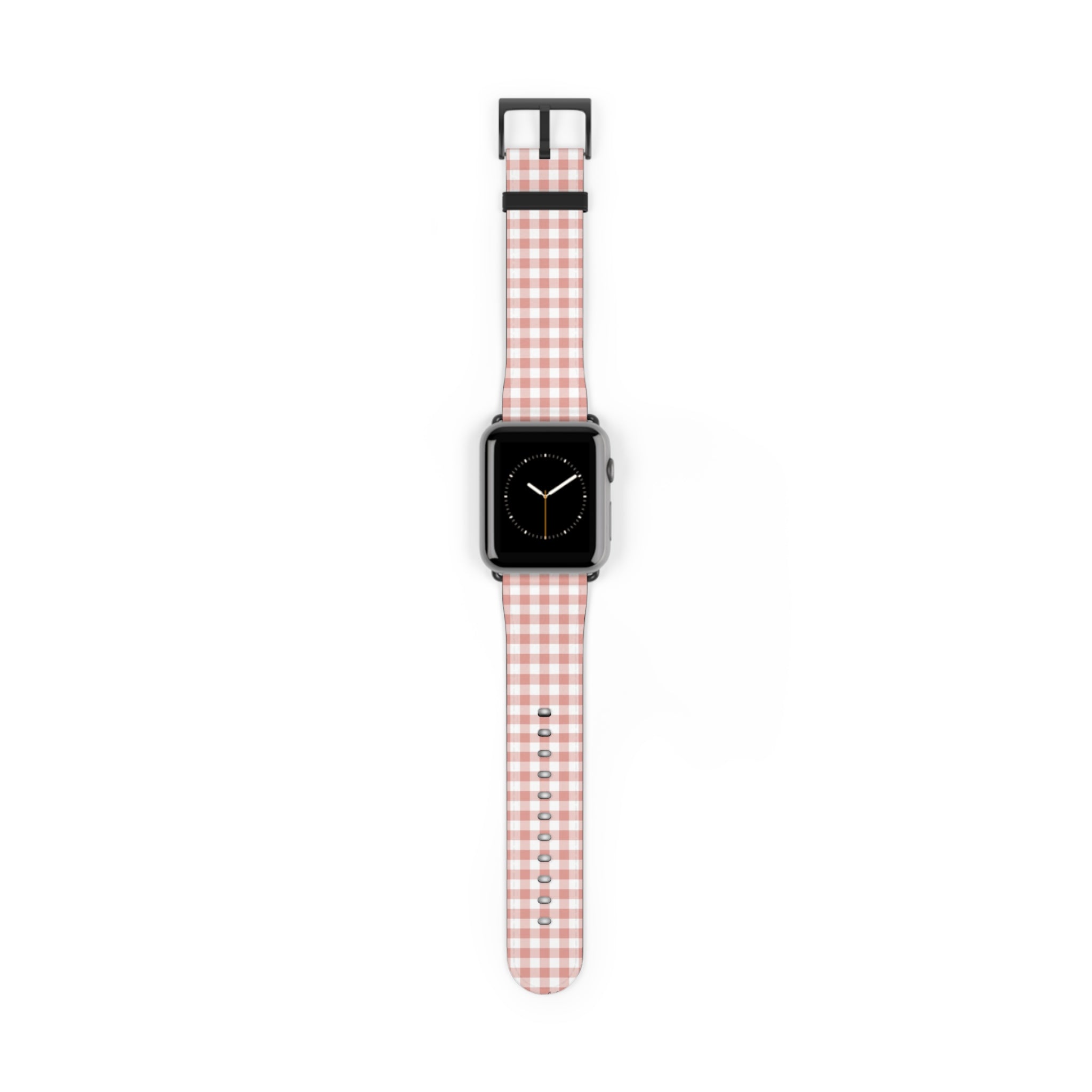 Blush Gingham Smartwatch Strap by etchd, view 2