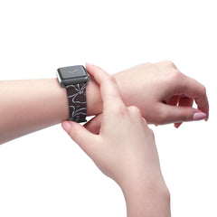 Plum & Blue Floral Smartwatch Strap by etchd, view 11
