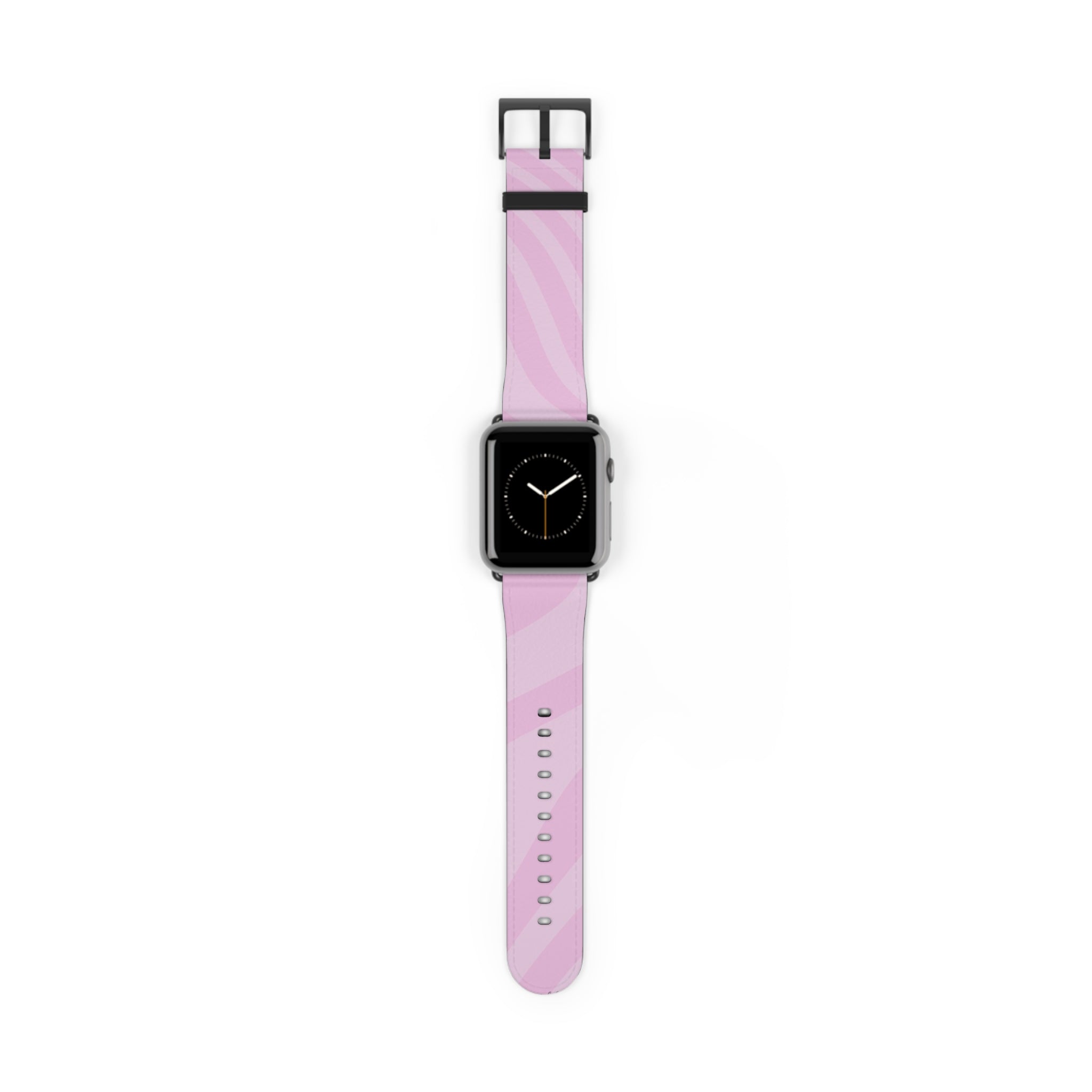 Pink Curved Lines Smartwatch Strap by etchd, view 2