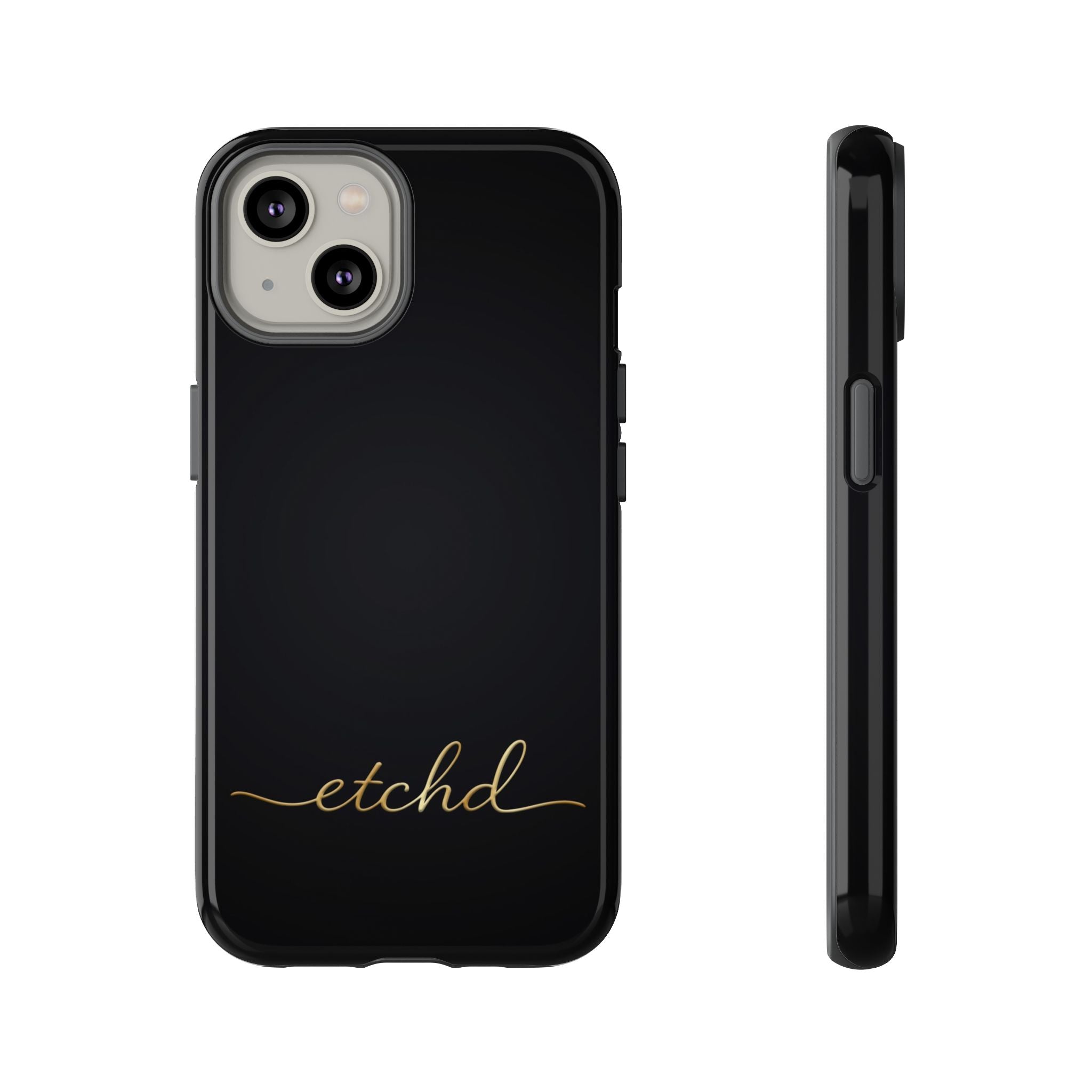 Etchd Signature Black Phone Case by etchd, view 2