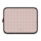 Blush & White Gingham Custodia per laptop