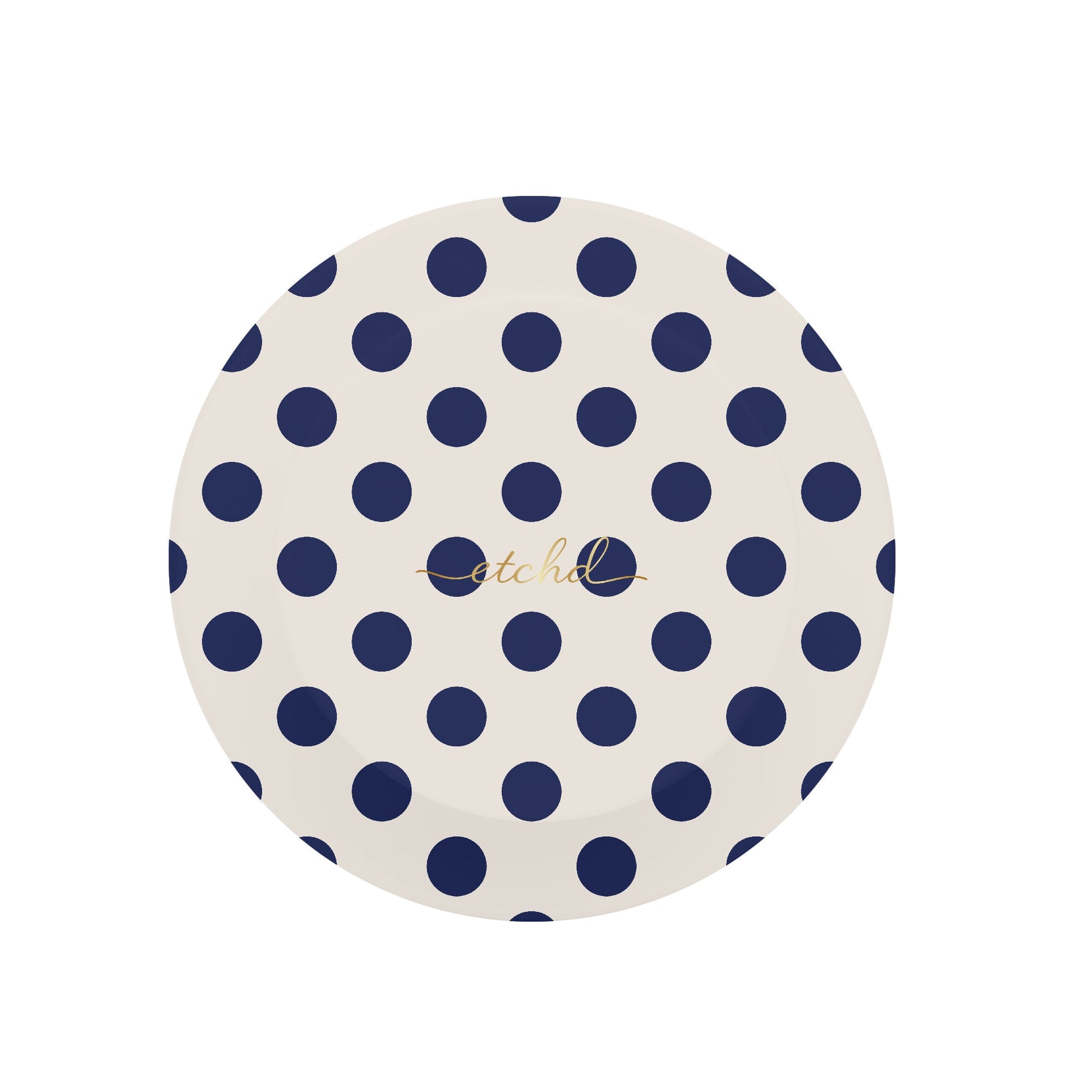 Navy & Cream Polka Dot Phone Grip And Stand by etchd, view 3