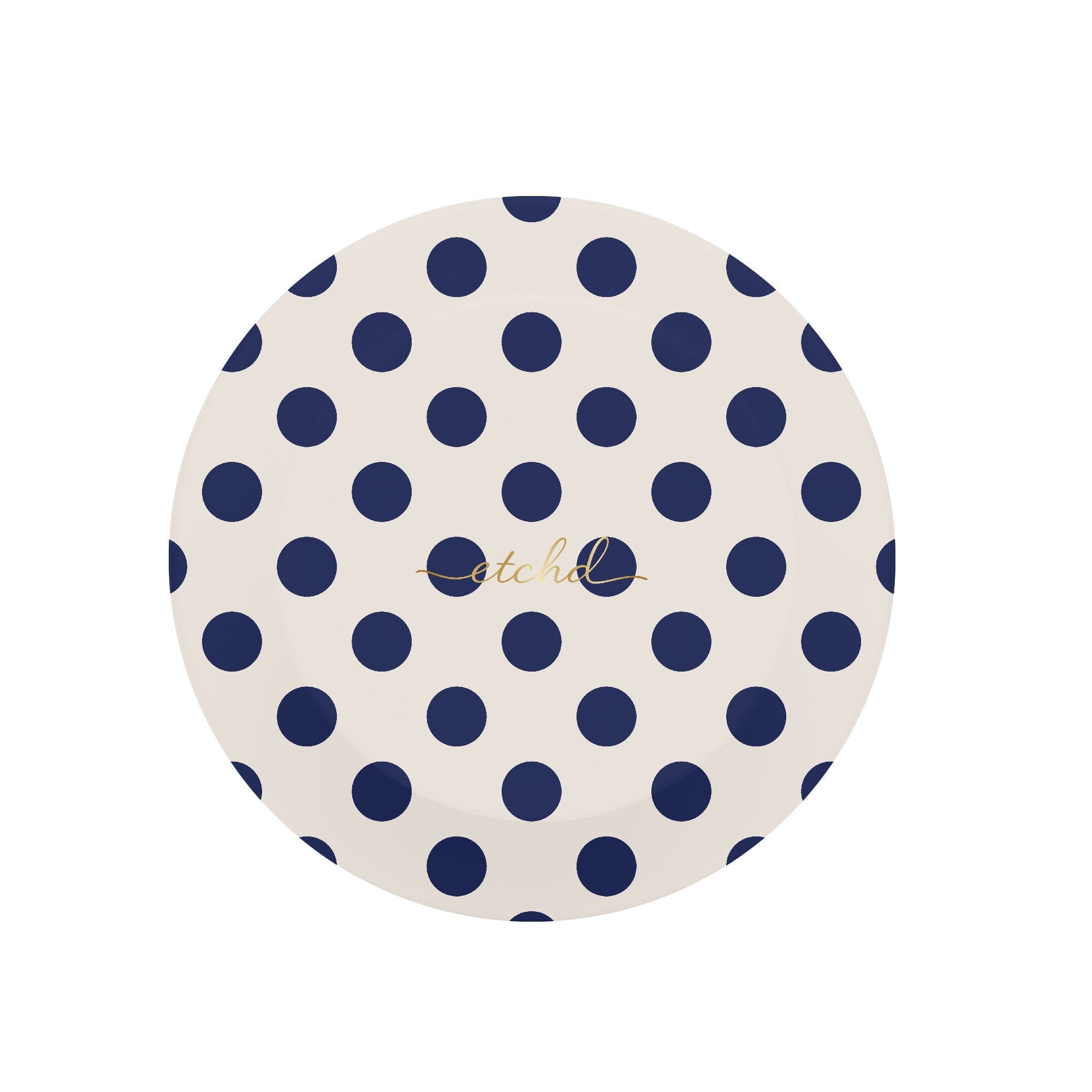 Navy & Cream Polka Dot Phone Grip And Stand by etchd, view 3