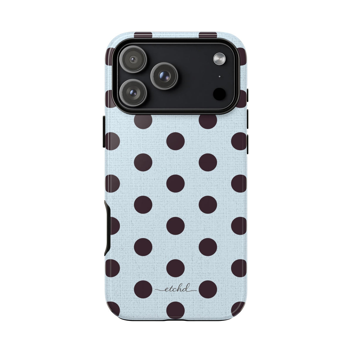 Plum & Blue Polka Dot Phone Case by etchd, view 59