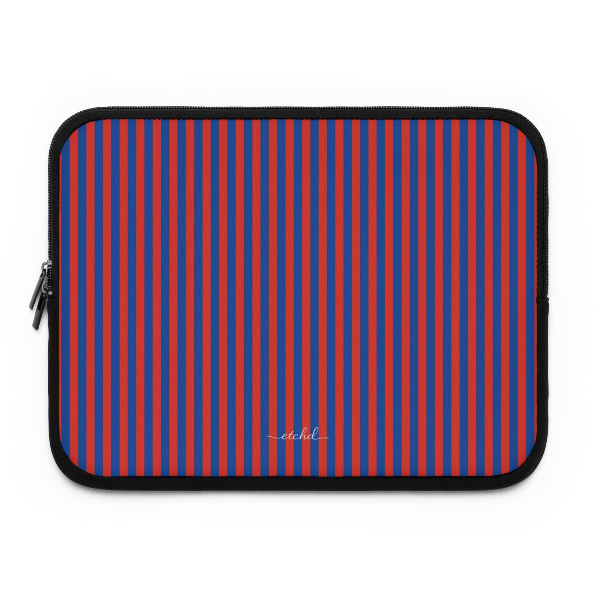 Cobalt & Poppy Striped Custodia per laptop di etchd
