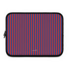 Cobalt & Poppy Striped Laptop Sleeve