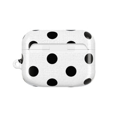 Black & White Polka Dot AirPod Case by etchd, view 7