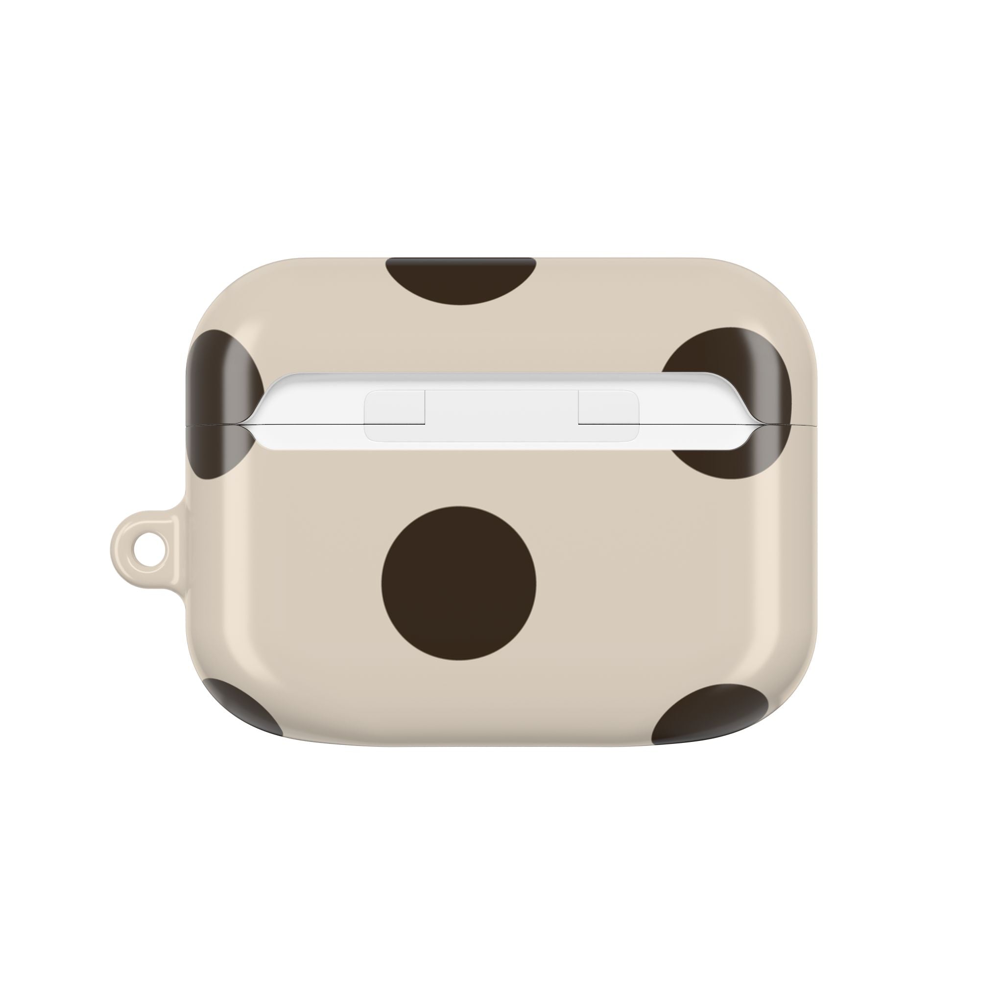 Brown & Cream Polka Dot AirPod Case by etchd, view 7