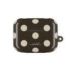 Cream & Brown Polka Dot Custodia per AirPods