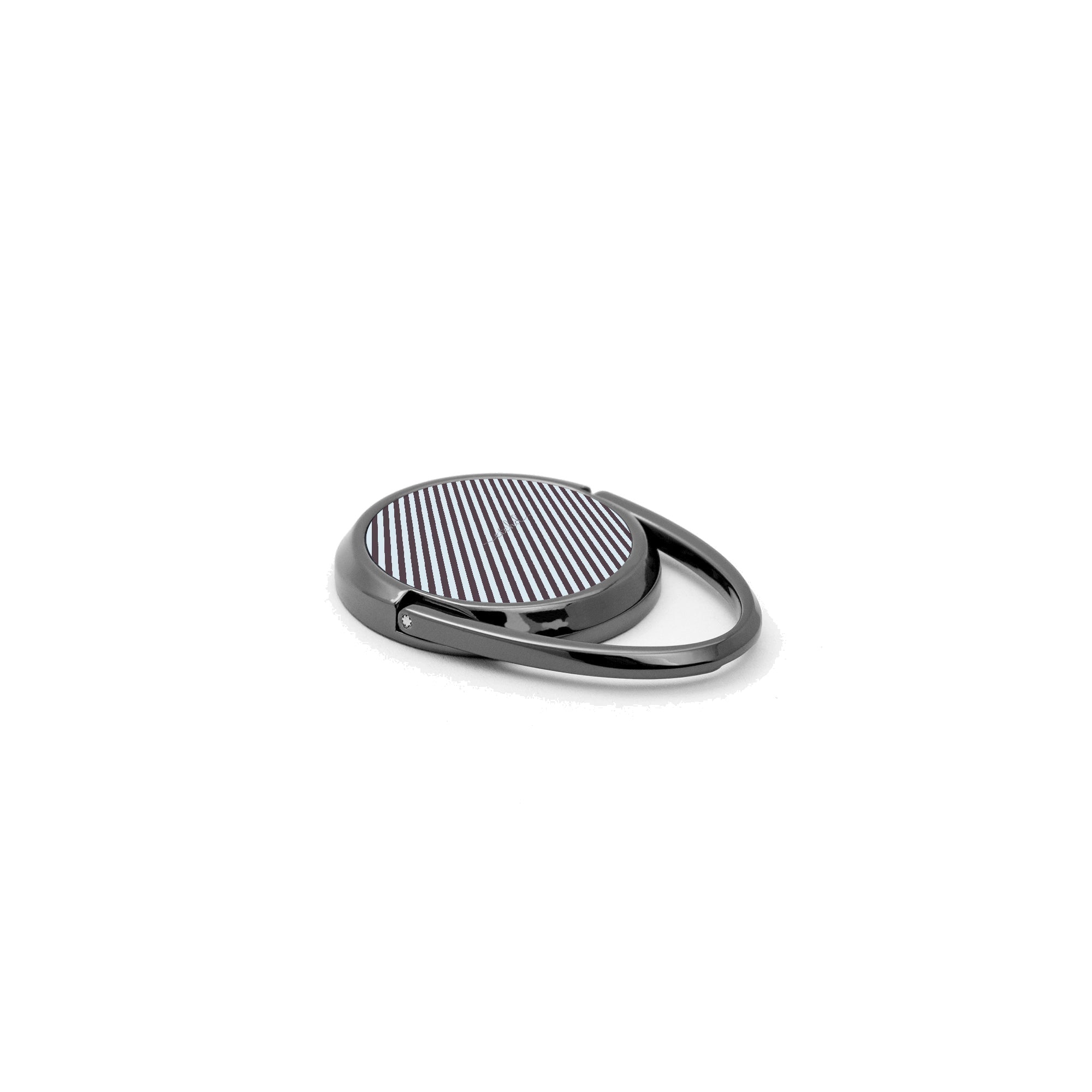 Blue And Plum Striped Phone Ring Holder by etchd, view 2