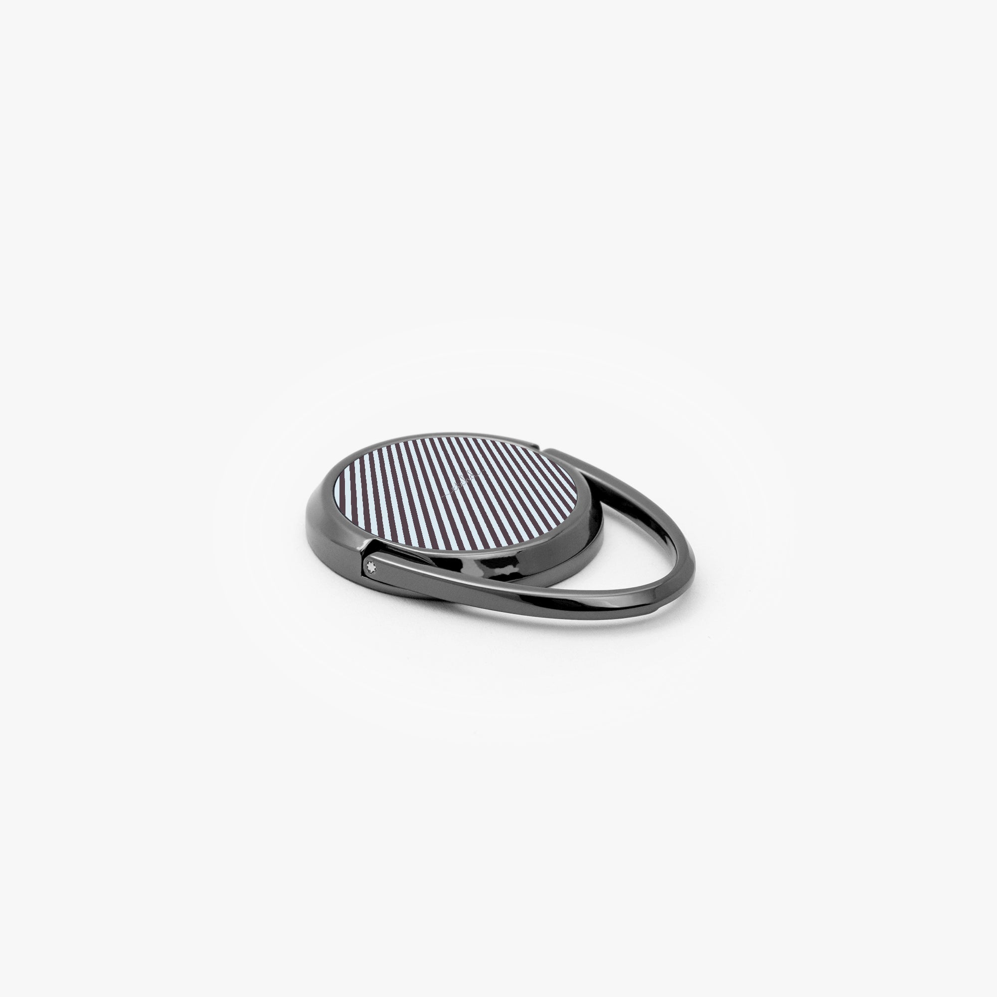 Blue And Plum Striped Phone Ring Holder by etchd, view 2