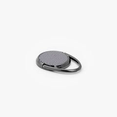 Blue And Plum Striped Phone Ring Holder by etchd, view 2