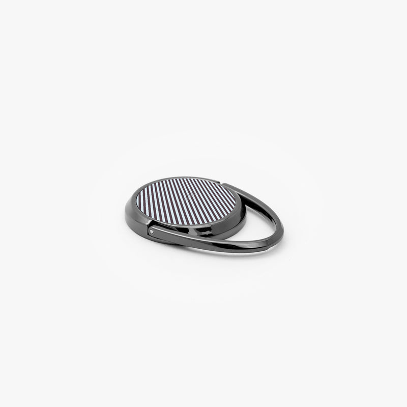 Blue And Plum Striped Phone Ring Holder-zoom-