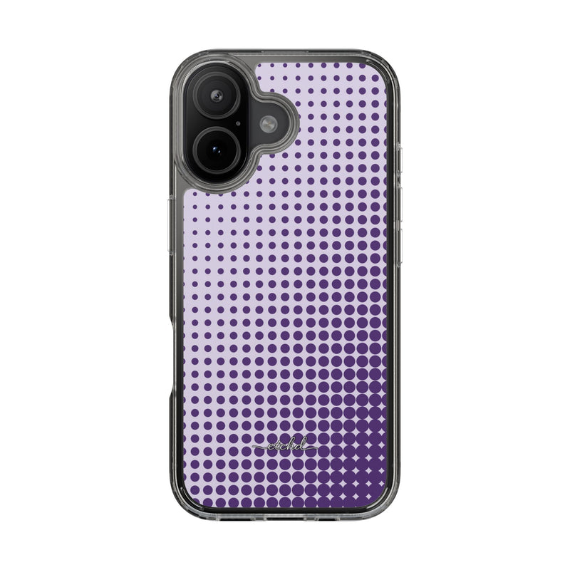 Grape Halftone Transparente Handyhülle-zoom-