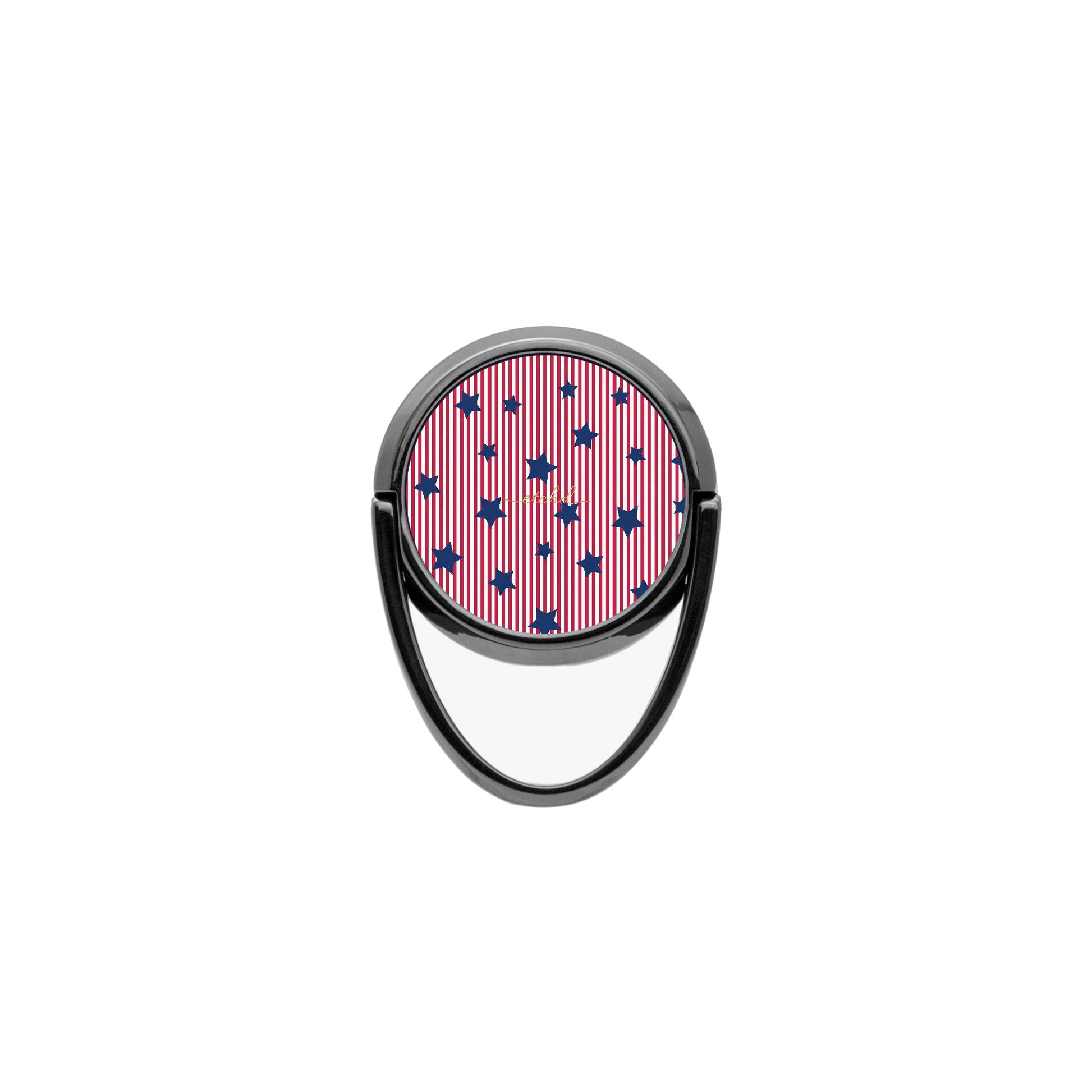 Red Stripes & Blue Stars Phone Ring Holder by etchd, view 4