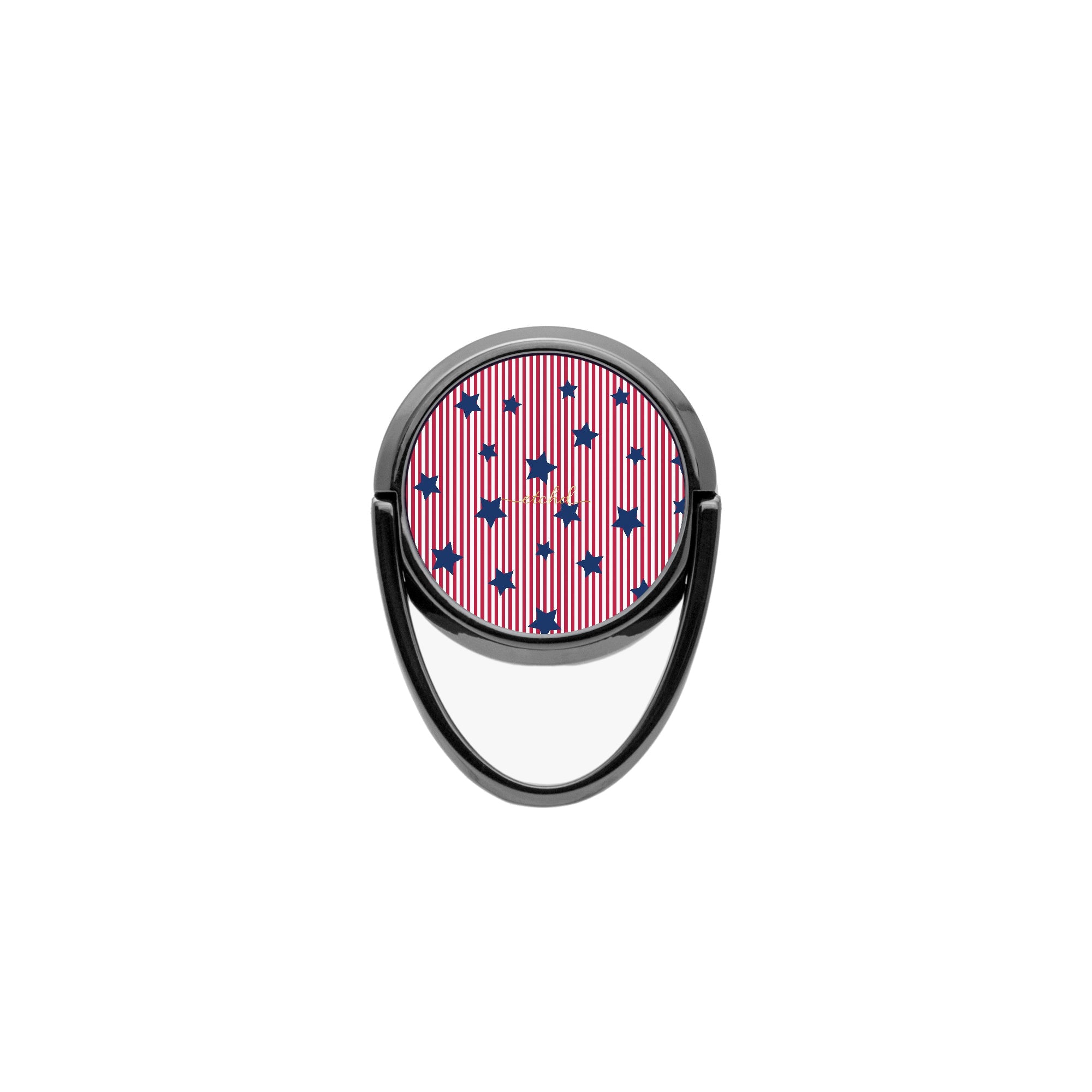 Red Stripes & Blue Stars Phone Ring Holder by etchd, view 4