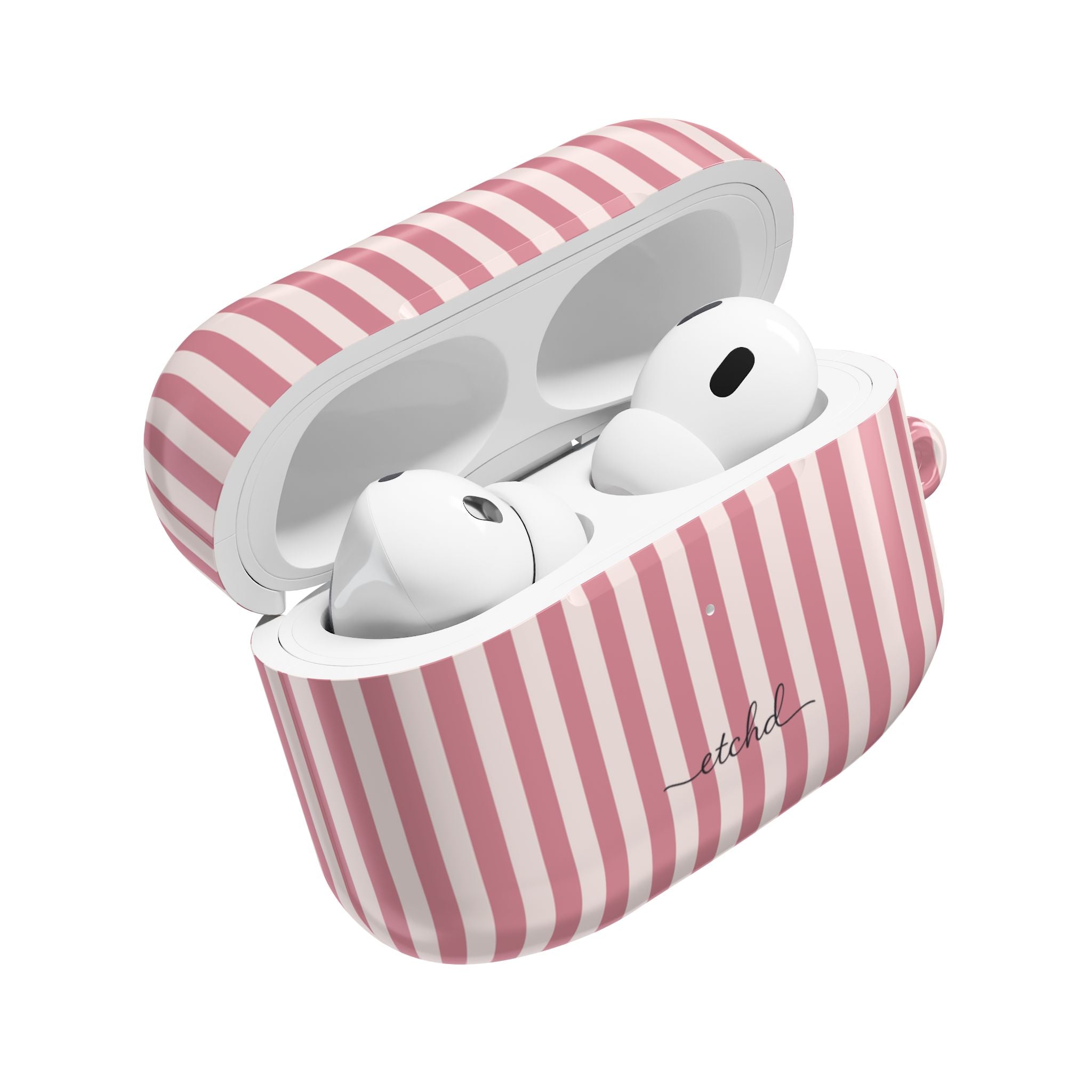 Blush & Cream Striped AirPod Case by etchd, view 9