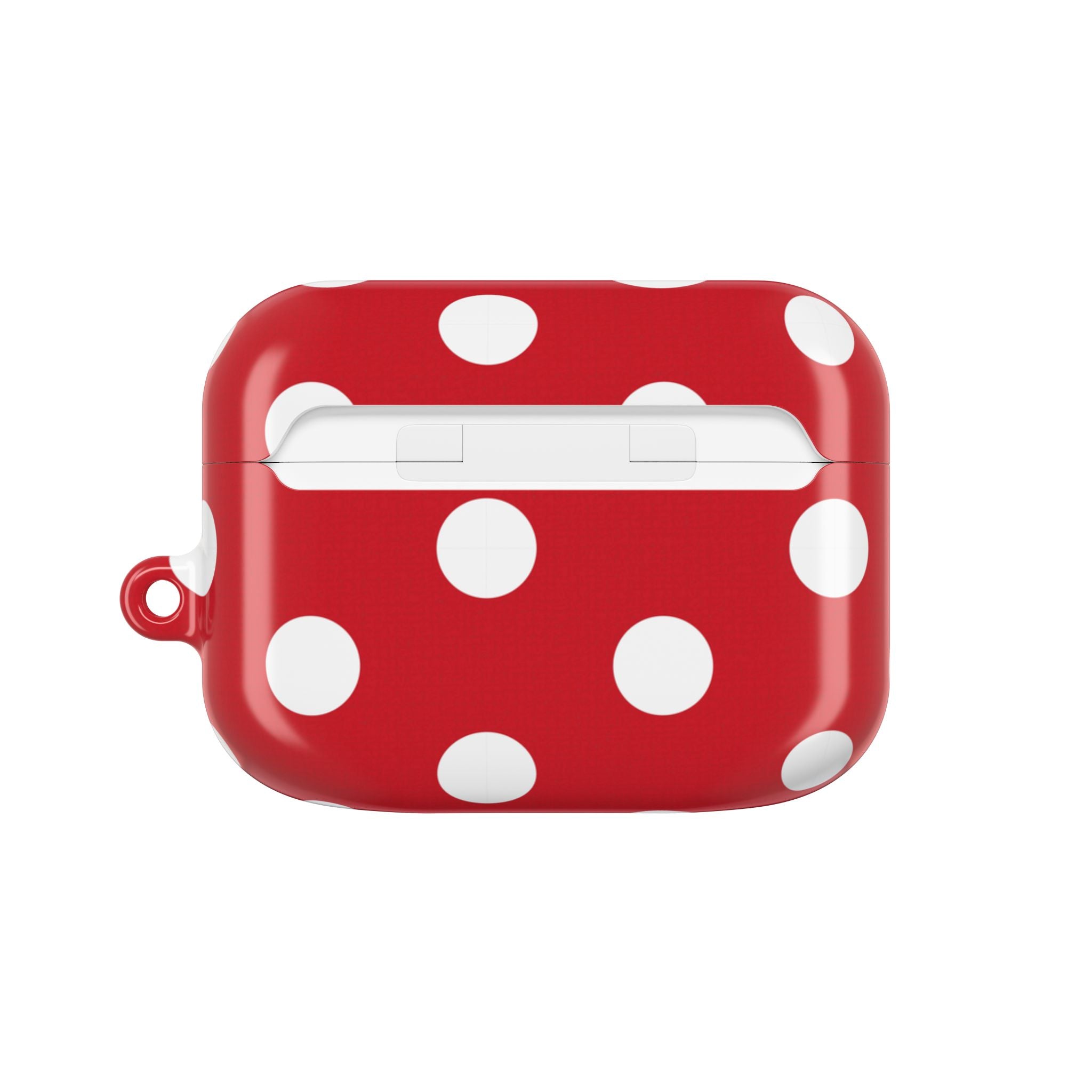 Classic Red & White Polka Dot AirPod Case by etchd, view 7