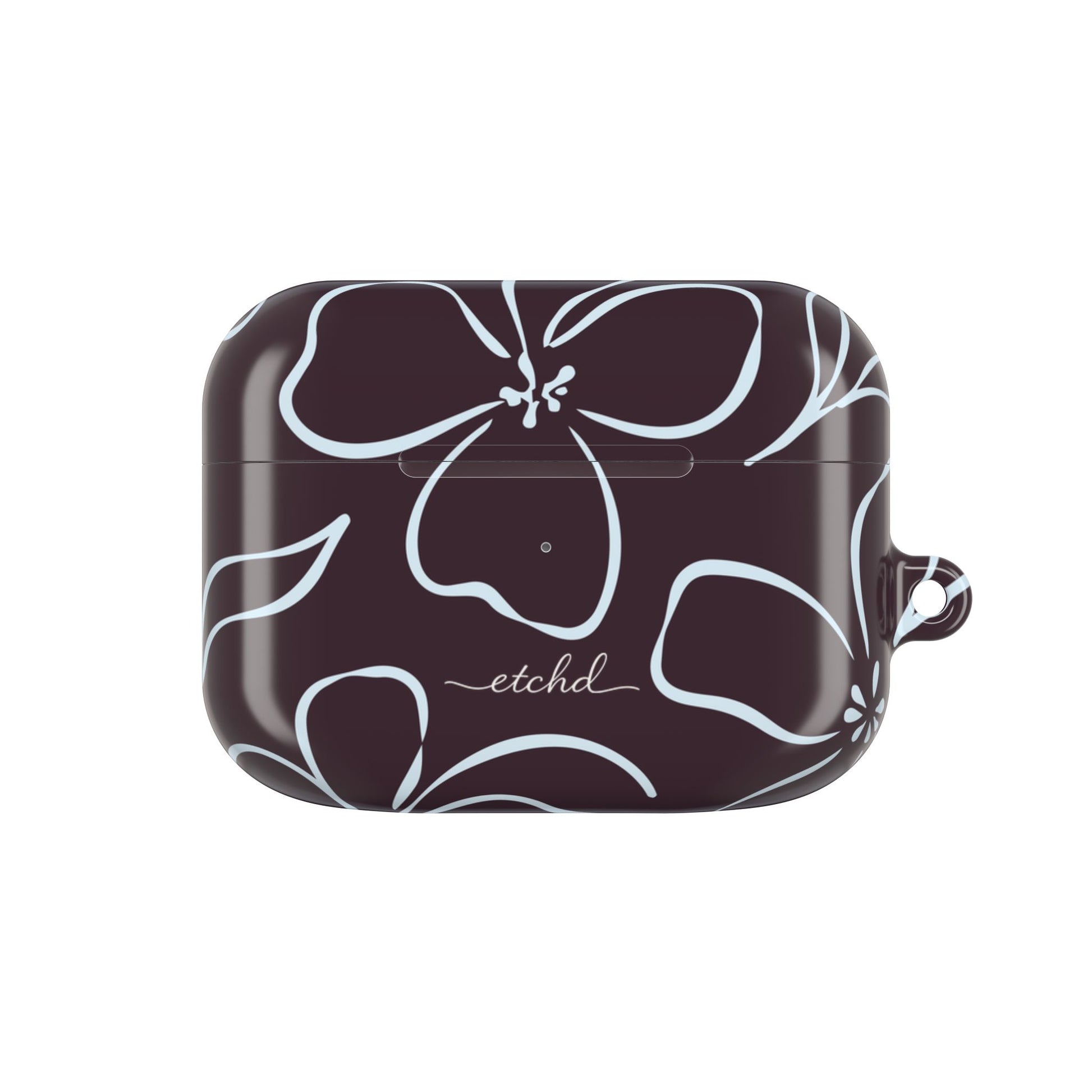 Plum & Blue Floral AirPod Case by etchd