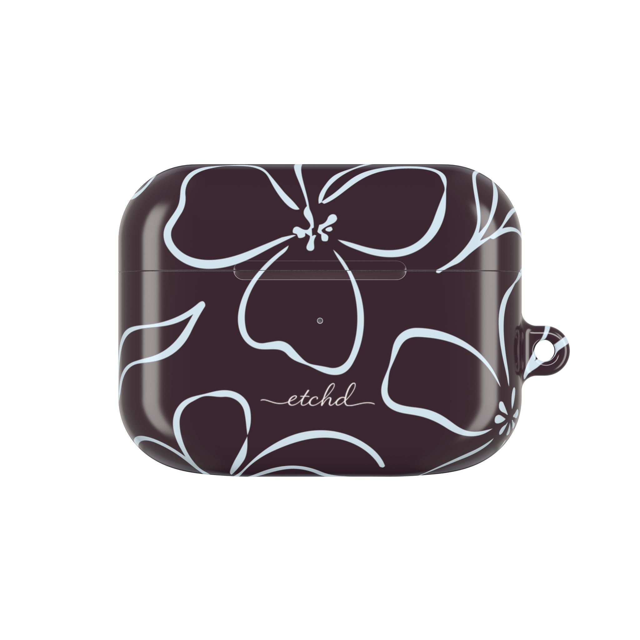 Plum & Blue Floral AirPod Case by etchd