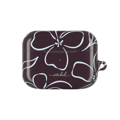 Plum & Blue Floral AirPod Case by etchd