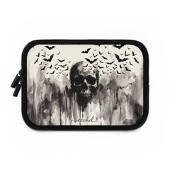 Ink Skull Laptop Sleeve by etchd, view 2