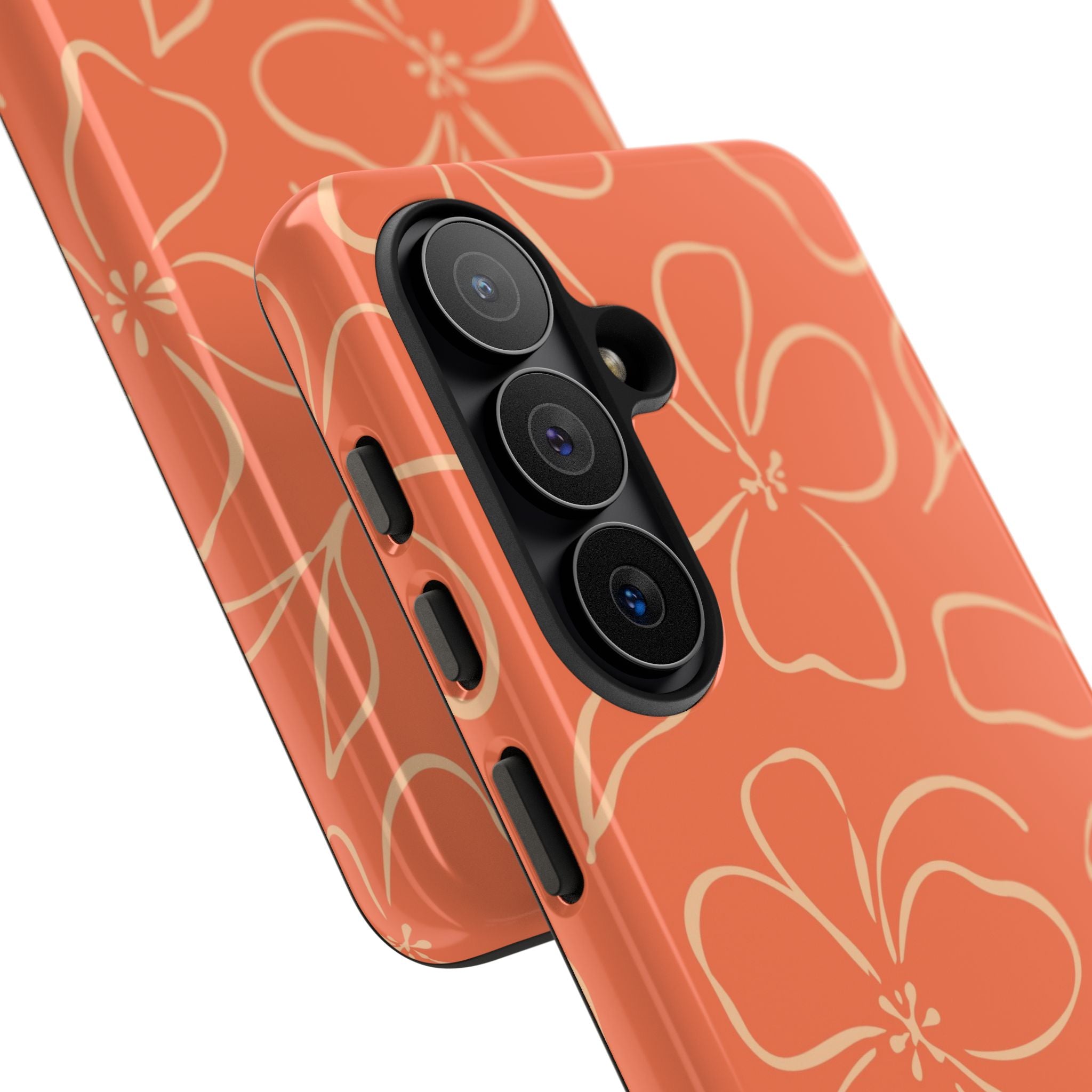 Coral & Peach Floral Phone Case by etchd, view 209