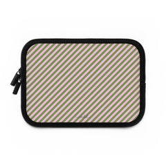 Green & Pink Striped Diagonal Laptop Sleeve by etchd, view 2