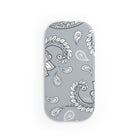 Dusty Blue Paisley Agarre clipsable para móvil