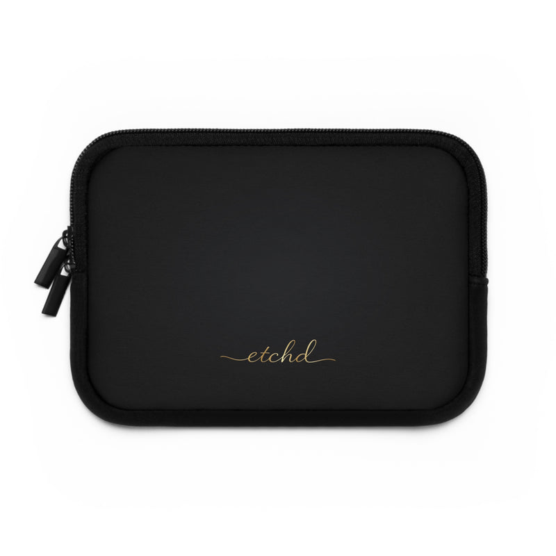 Etchd Signature Black Laptop Sleeve by etchd, view 2