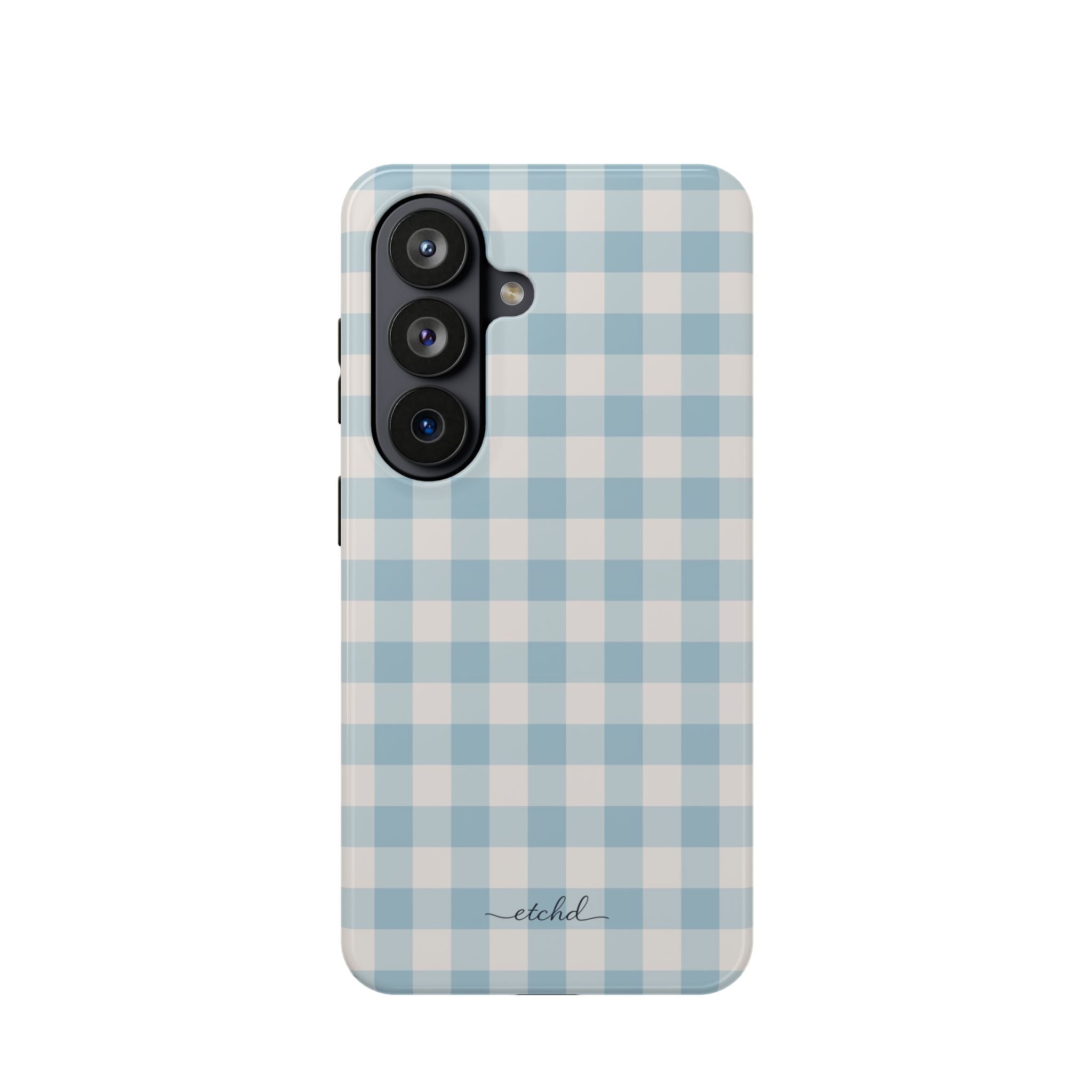 Cornflower Gingham Magnetic Phone Case by etchd, view 41