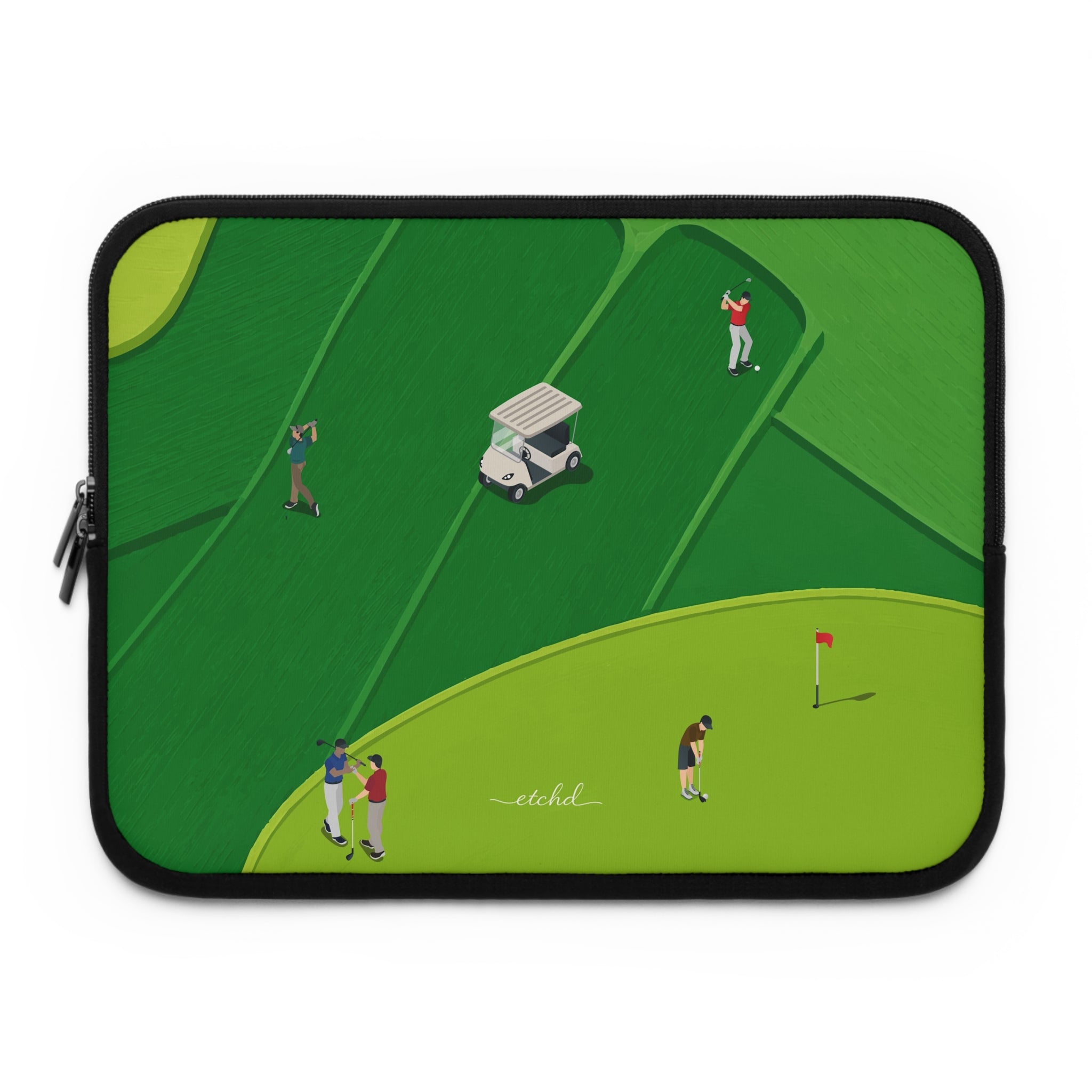 Golfers Laptop Sleeve by etchd