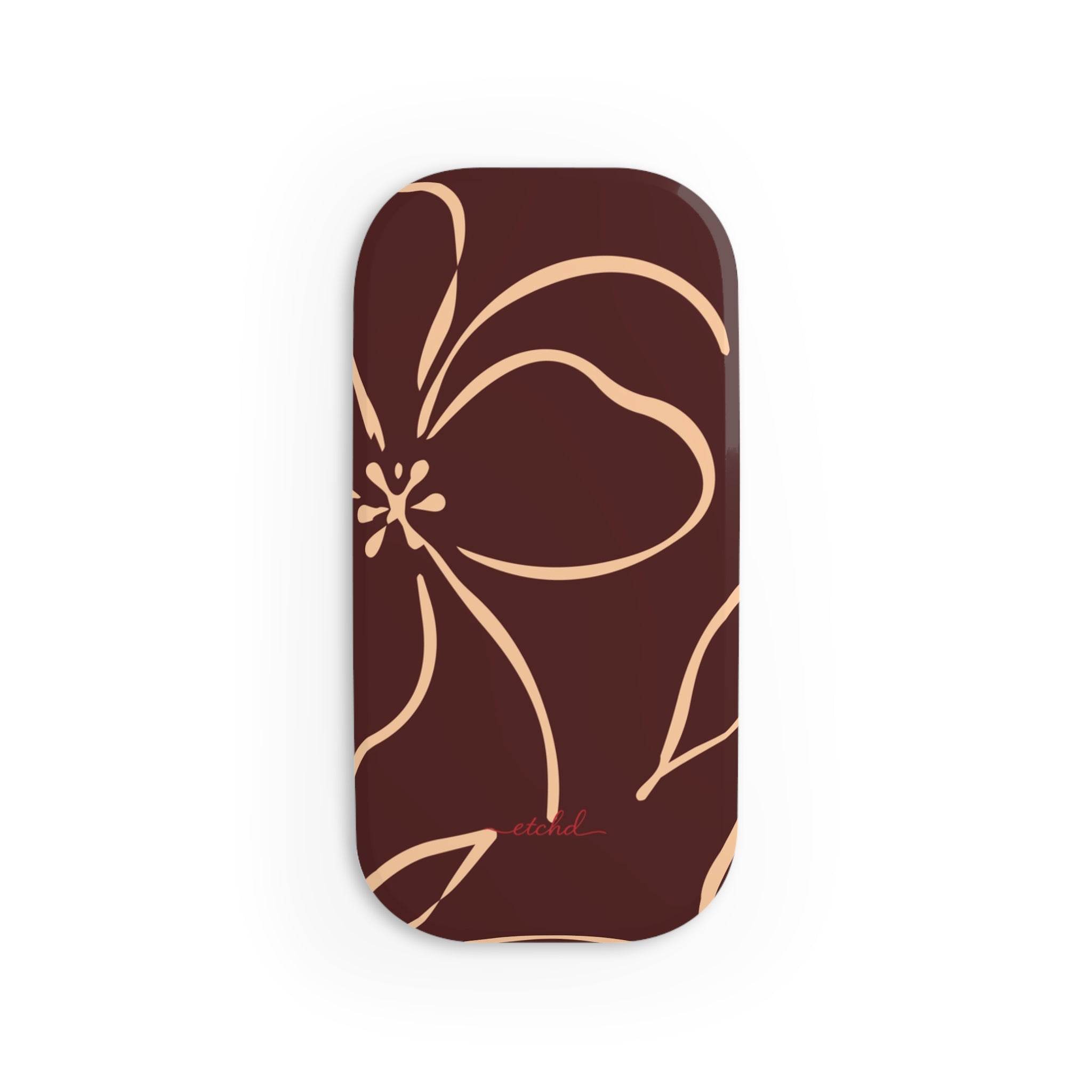 Cherry & Peach Floral Anello clip per telefono di etchd, vista 2