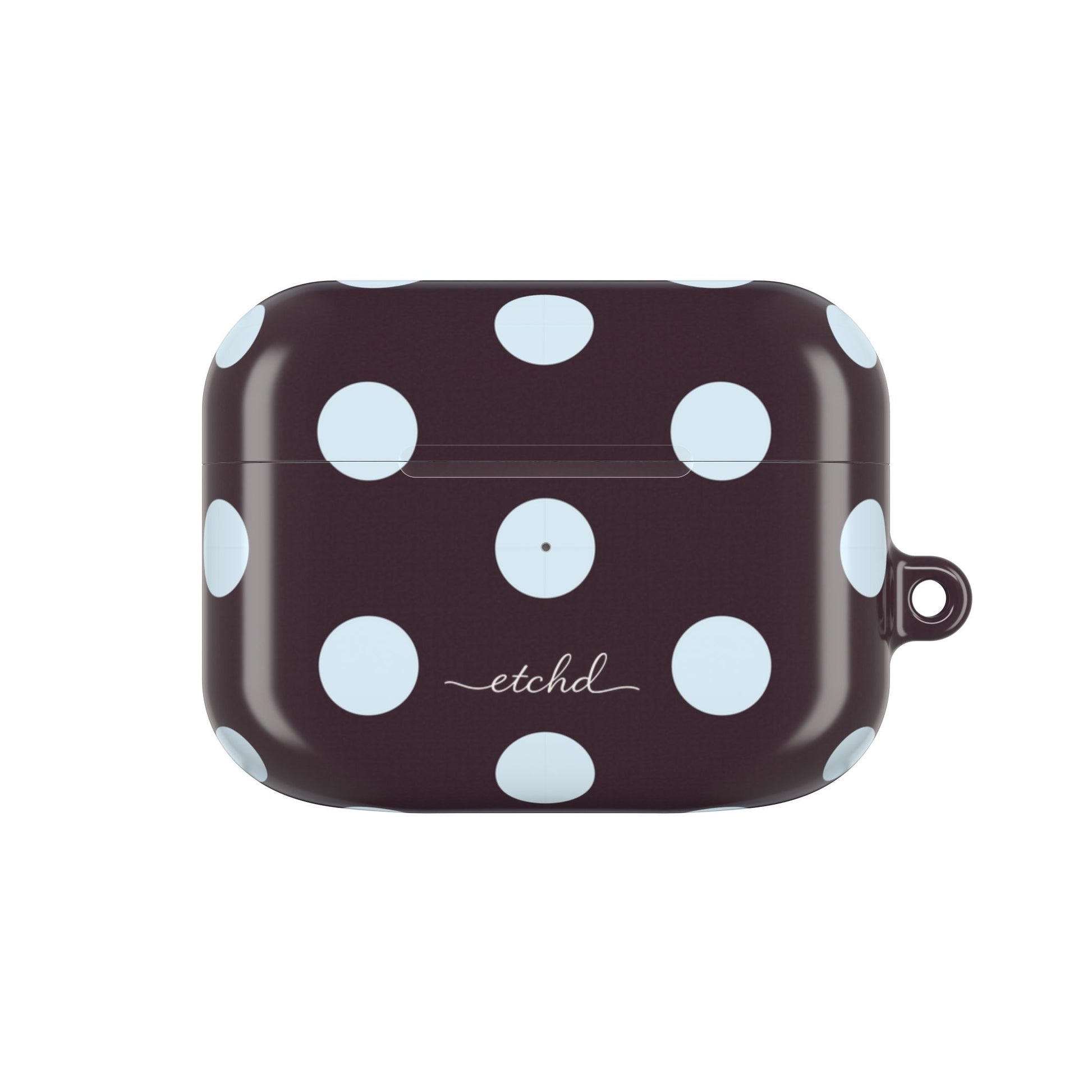 Blue & Plum Polka Dot AirPod Case by etchd