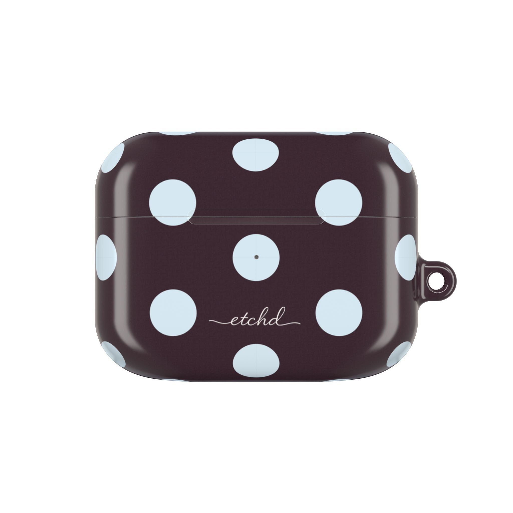 Blue & Plum Polka Dot AirPod Case by etchd