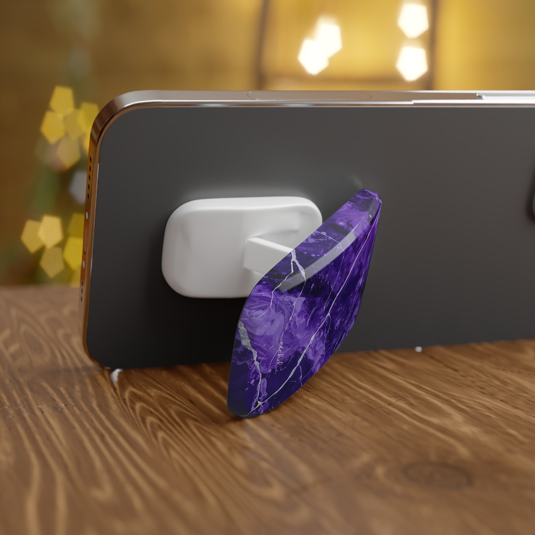 Amethyst Click-On Phone Grip by etchd, view 3