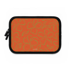 Persimmon & Wasabi Floral Custodia per laptop di etchd, vista 2