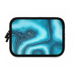 Aquamarine Laptop Sleeve by etchd, view 2