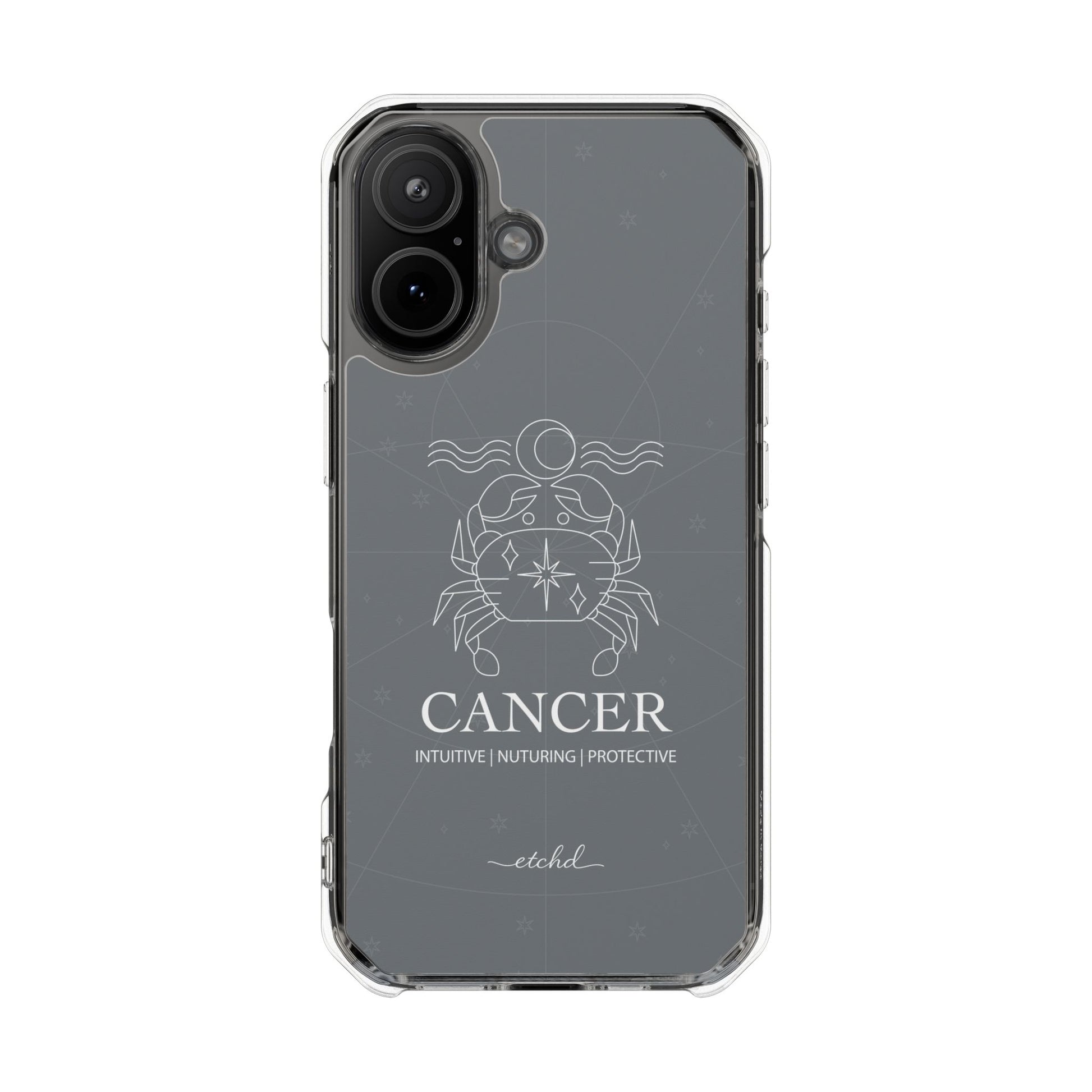Cancer Clear Magnetic Phone Case by etchd, view 13