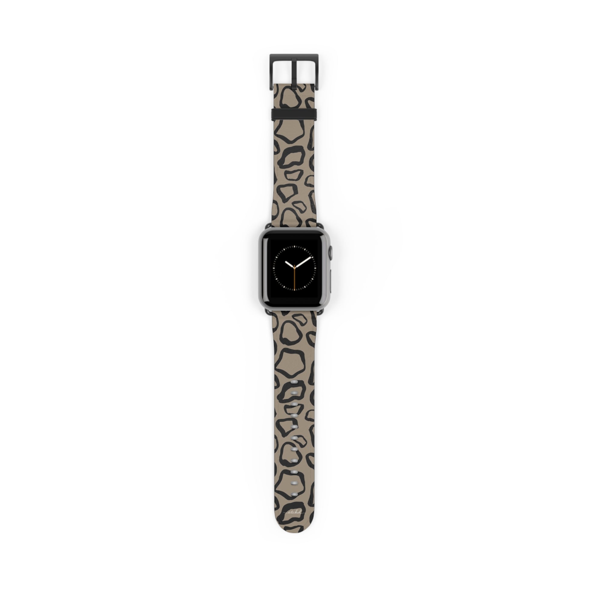 Abstract Print Taupe Smartwatch Strap by etchd