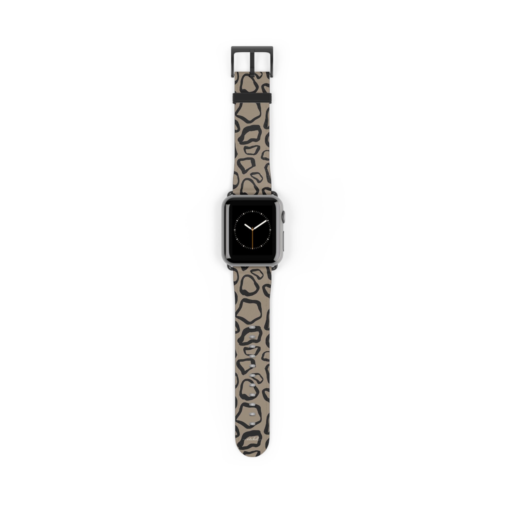Abstract Print Taupe Smartwatch Strap by etchd
