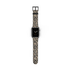 Abstract Print Taupe Smartwatch Strap by etchd