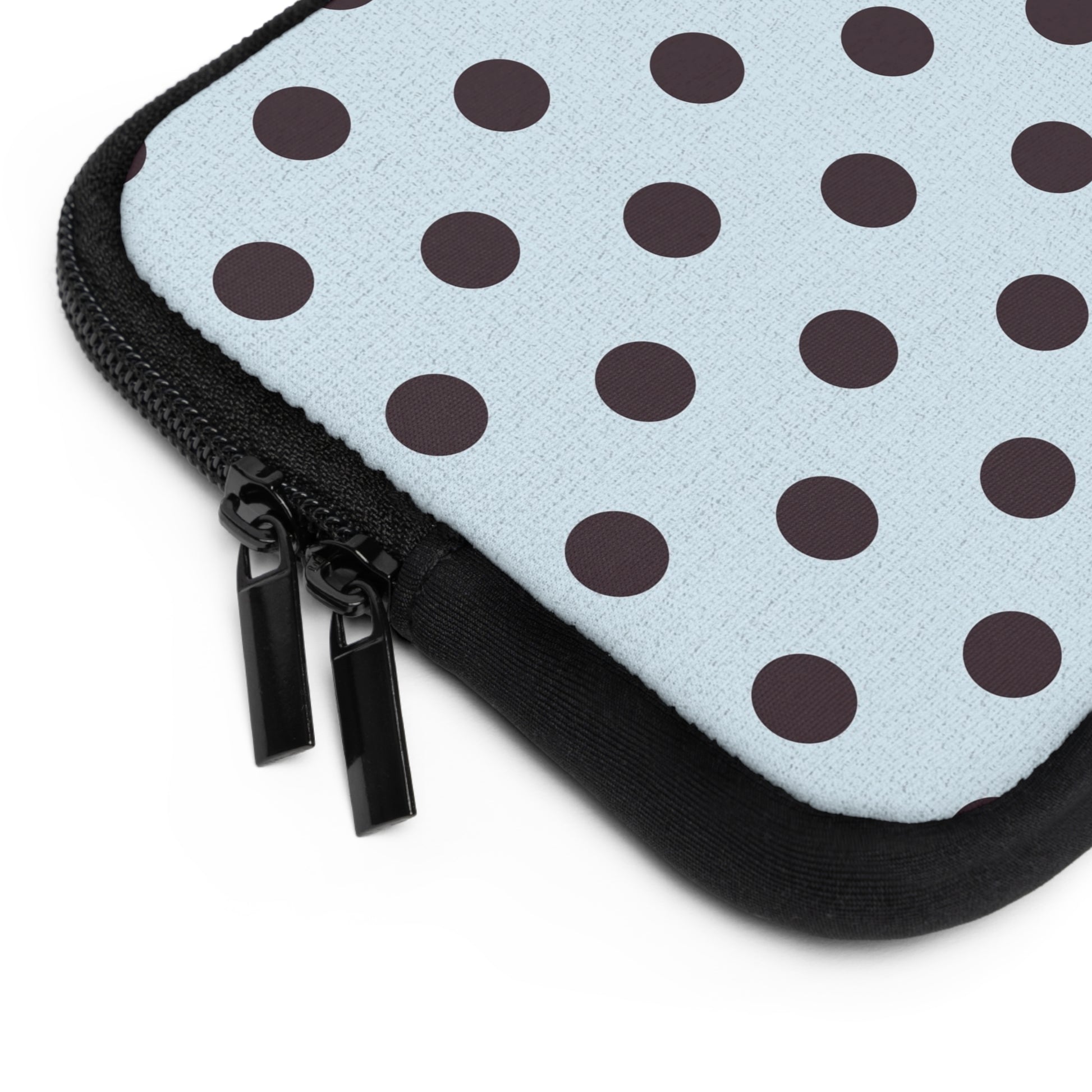 Plum And Blue Polka Dot Laptop Sleeve by etchd, view 12