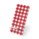 Classic Red & White Gingham Supporto per telefono