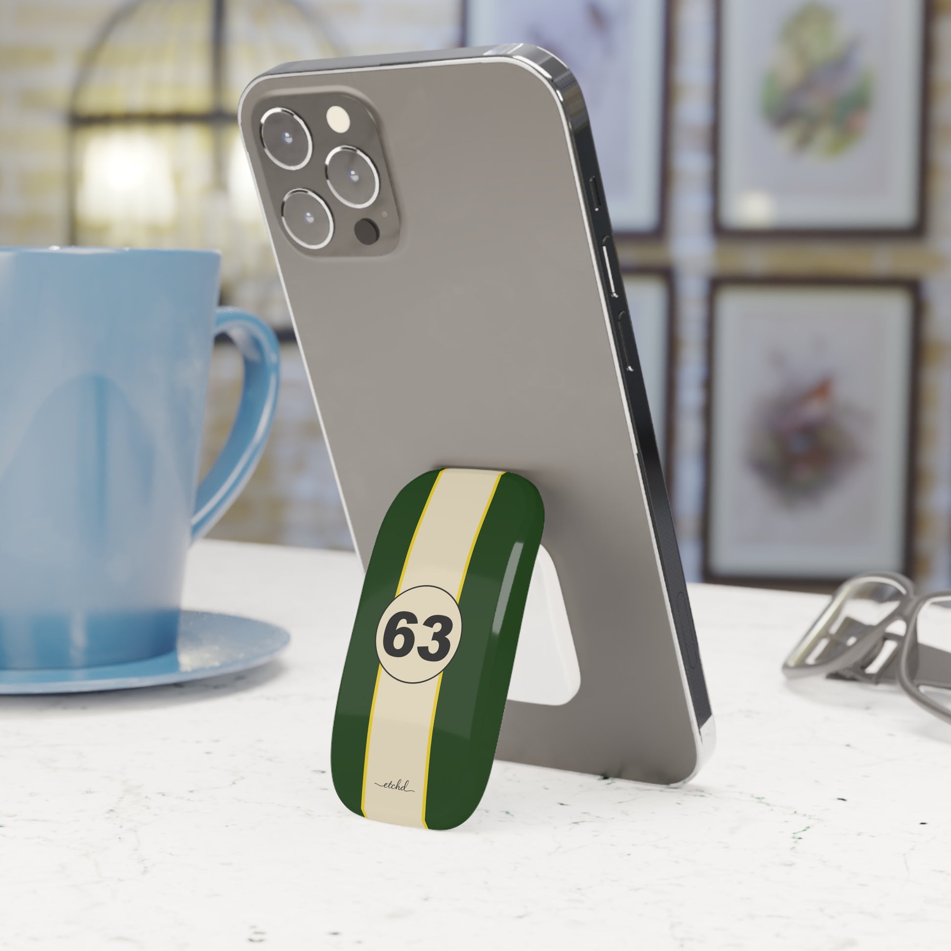 Heritage 63 Click-On Phone Grip by etchd, view 3