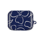 Navy & Cream Floral Custodia per AirPods